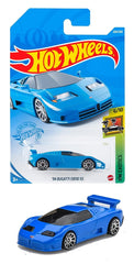 Hot Wheels  94 Bugatti EB110 SS Car 1:64 scale  Blue