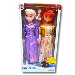 Frozen II Princess Doll Set - Two Elegant Dolls with Accessories for Kids (Ages 3+)