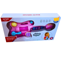 Huanger Dynamic Guitar Toy - Musical Instrument for Toddlers with Lights & Sounds (18+ Months)