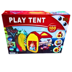 Disney Cars Play Tent with 100 Balls - Pop-Up Indoor/Outdoor Ball Pit for Kids, Ages 3+