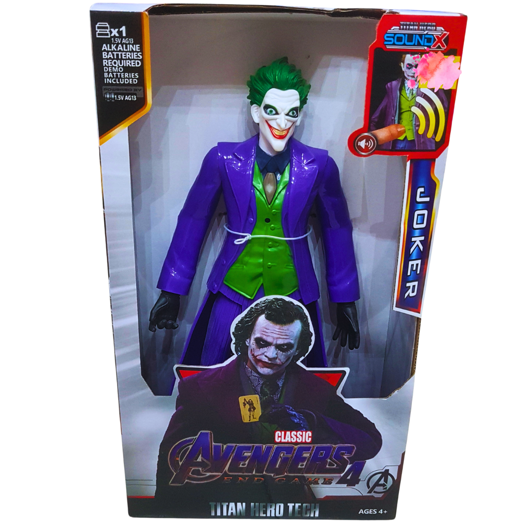 DC Comics Joker Action Figure - Titan Hero Tech with Sound FX