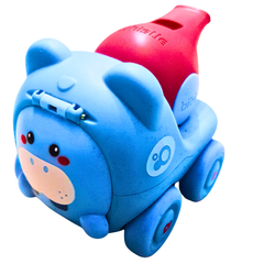 Animal Whistle Toy Cars with Push & Go Action – Collect All 4 Designs (Each Sold Separately)