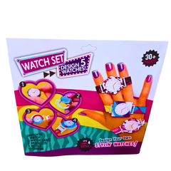 Design Your Own Stylin' Watches Set – DIY Fashion Watch Kit for Kids Age 3+ | Create 5 Unique Watches with 30+ Accessories