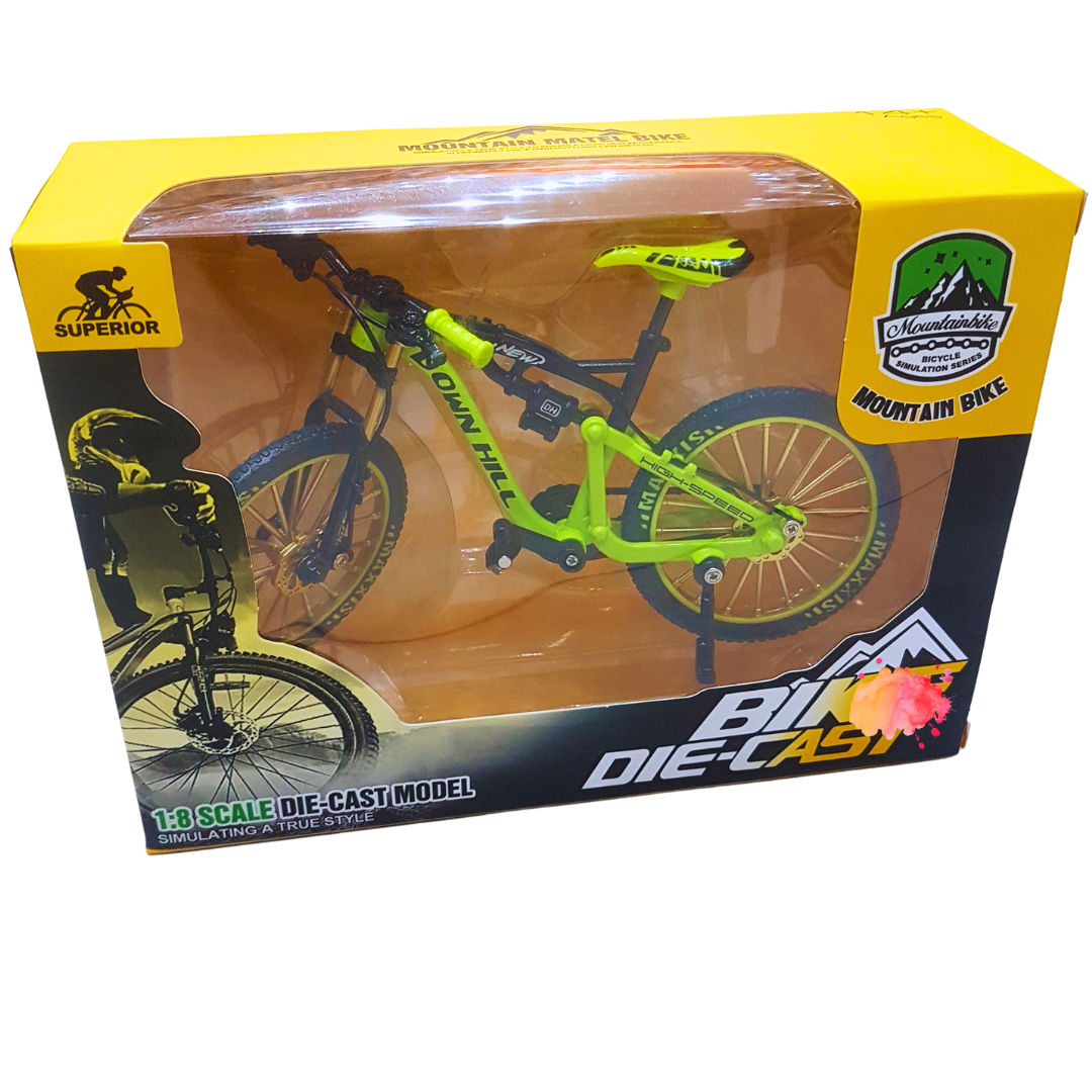 Die-Cast Mountain Bike Model - Realistic Downhill Bicycle for Kids and Collectors Aged 8+