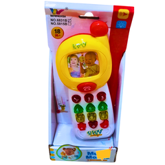 Baby Musical Toy Phone with Lights & Numbers - Fun Learning for Kids (18+ Months)