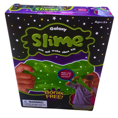 Galaxy Slime DIY Kit – Glow-in-the-Dark Slime Making Set | Borax-Free, Safe & Fun Science Kit for Kids (Ages 8+)