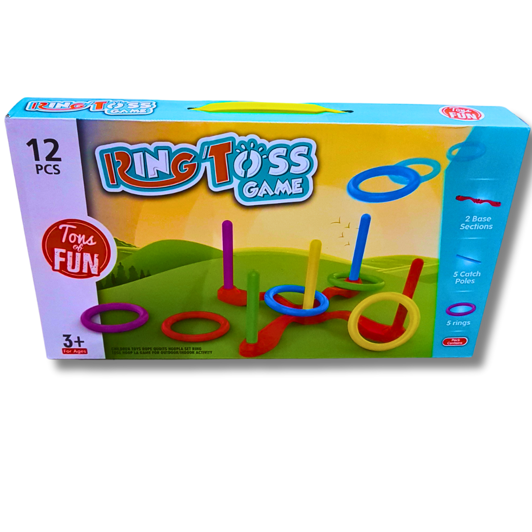 Ring Toss Game Set for Kids - Fun Outdoor & Indoor Activity Toy | Ages 3+ | 12-Piece Set