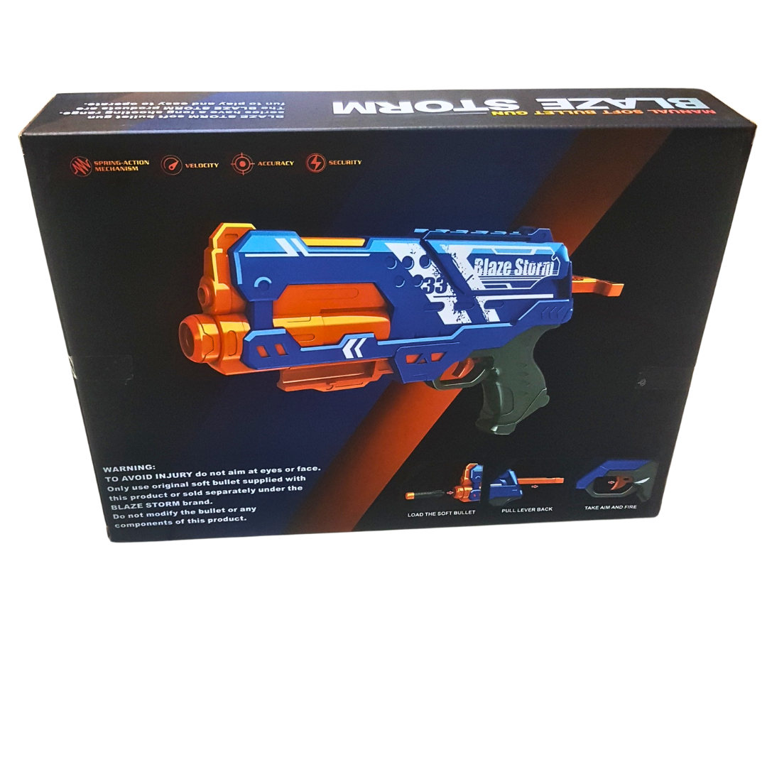 Blaze Storm Manual Soft Bullet Gun – High-Performance Foam Dart Blaster (Ages 8+)