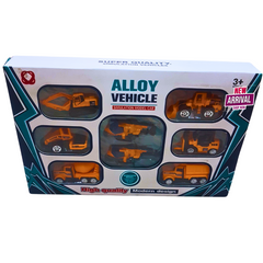 🚧 Alloy Construction Vehicle Set – 6-Piece Die-Cast Engineering Trucks