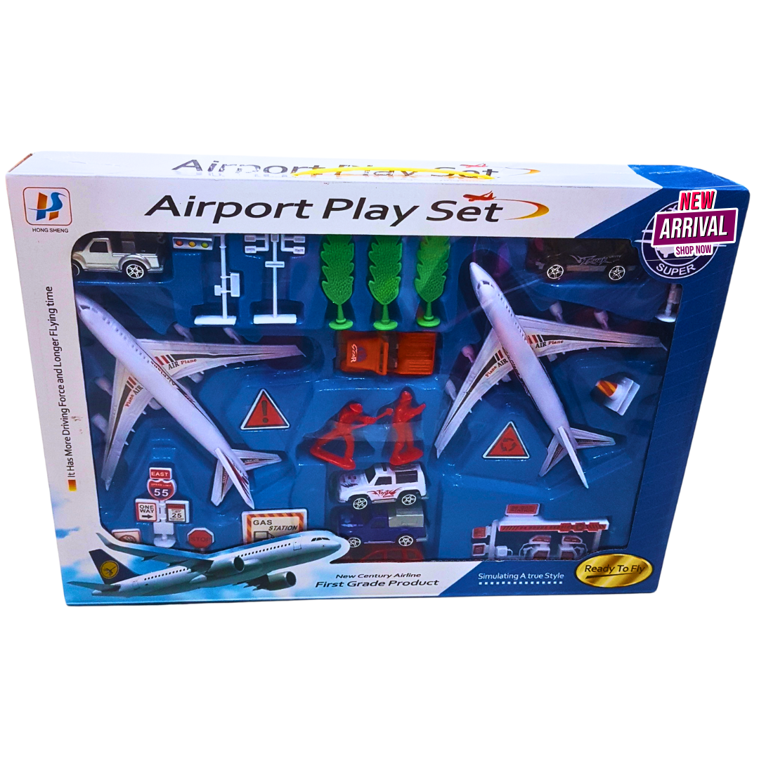 ✈️ Airport Playset – Airplanes, Vehicles & Accessories for Ultimate Aviation Fun!