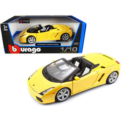 Bburago 1:18 Gold Lamborghini Gallardo Spyder