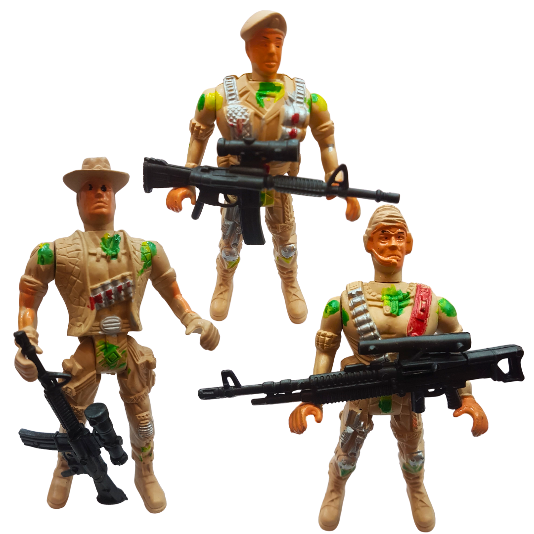 Moveable Army Soldiers with Guns: Perfect Kids' Gift Set- Army Action Figures