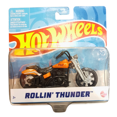 Hot Wheels Rollin' Thunder Chopper Motorcycle Die-Cast Toy - Creative Play for Kids 3+