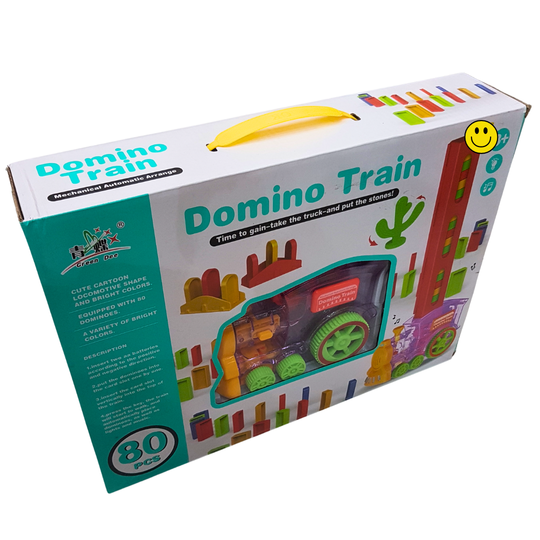 Cartoon-Themed Domino Train Set - Fun and Learning for Preschoolers