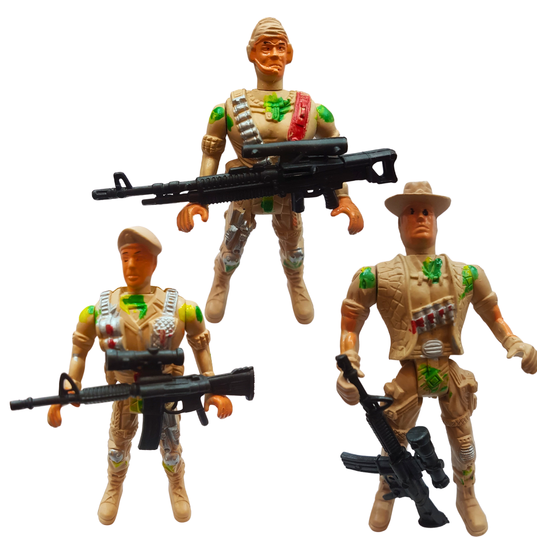 Moveable Army Soldiers with Guns: Perfect Kids' Gift Set- Army Action Figures