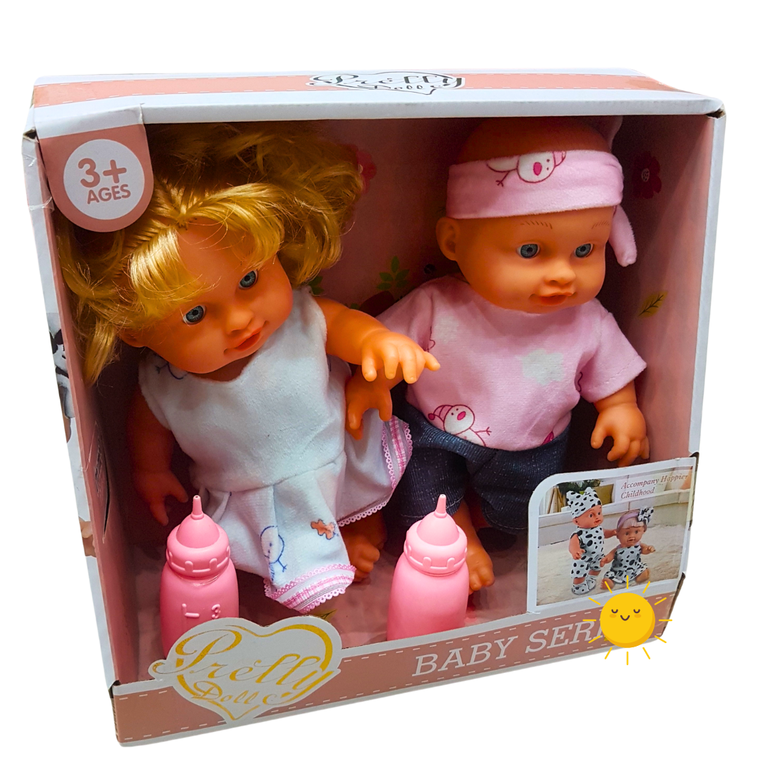 Interactive Light-Up Baby Dolls Set for Girls - High-Quality Baby Boy & Girl Dolls - Perfect Gift for Girls Up to 8 Years