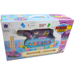 Colorful Domino Tank Playset - Strategic Fun for Kids Aged 3+