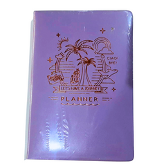 Let's Have a Journey" Purple Planner - Travel-Themed Journal