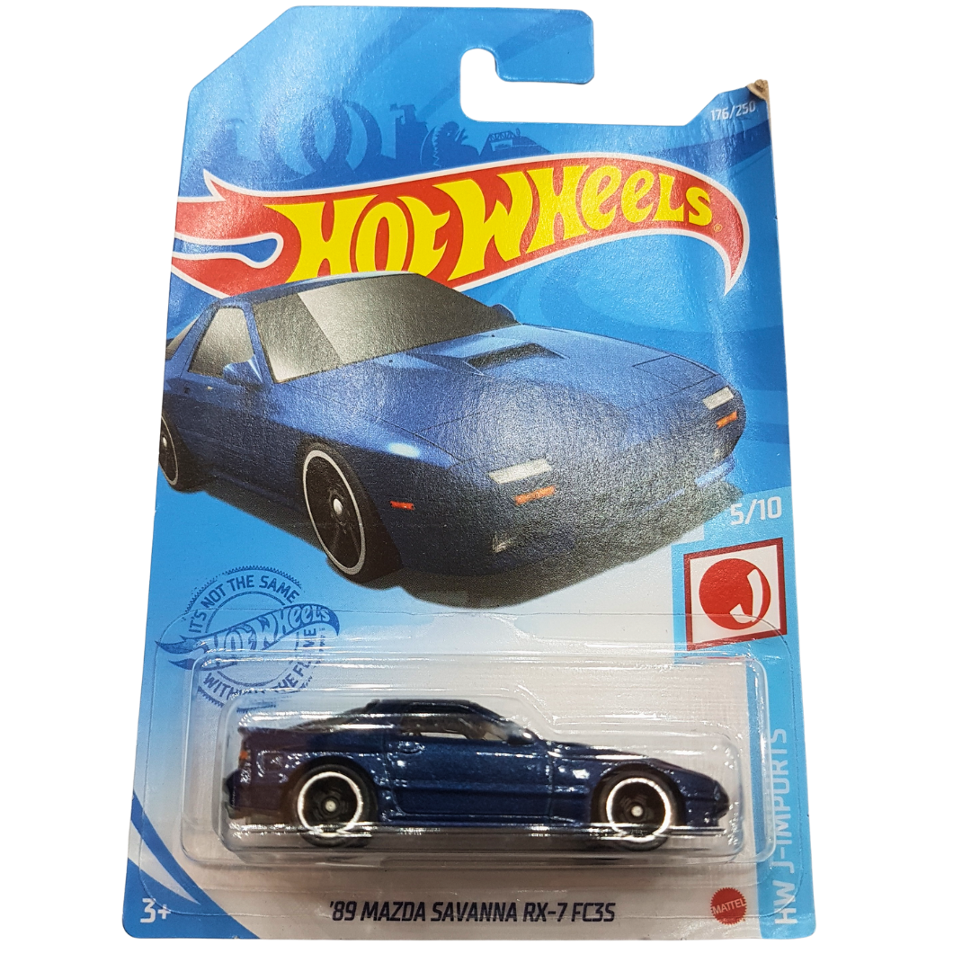 Hot Wheels '89 Mazda Savanna RX-7 FC3S Die-Cast Model - J-Imports Series