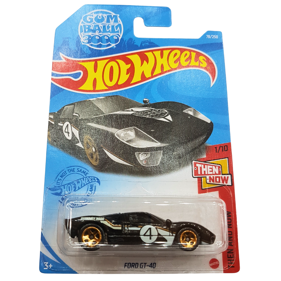 Hot Wheels Ford GT-40 Die-Cast Model - Then and Now Series