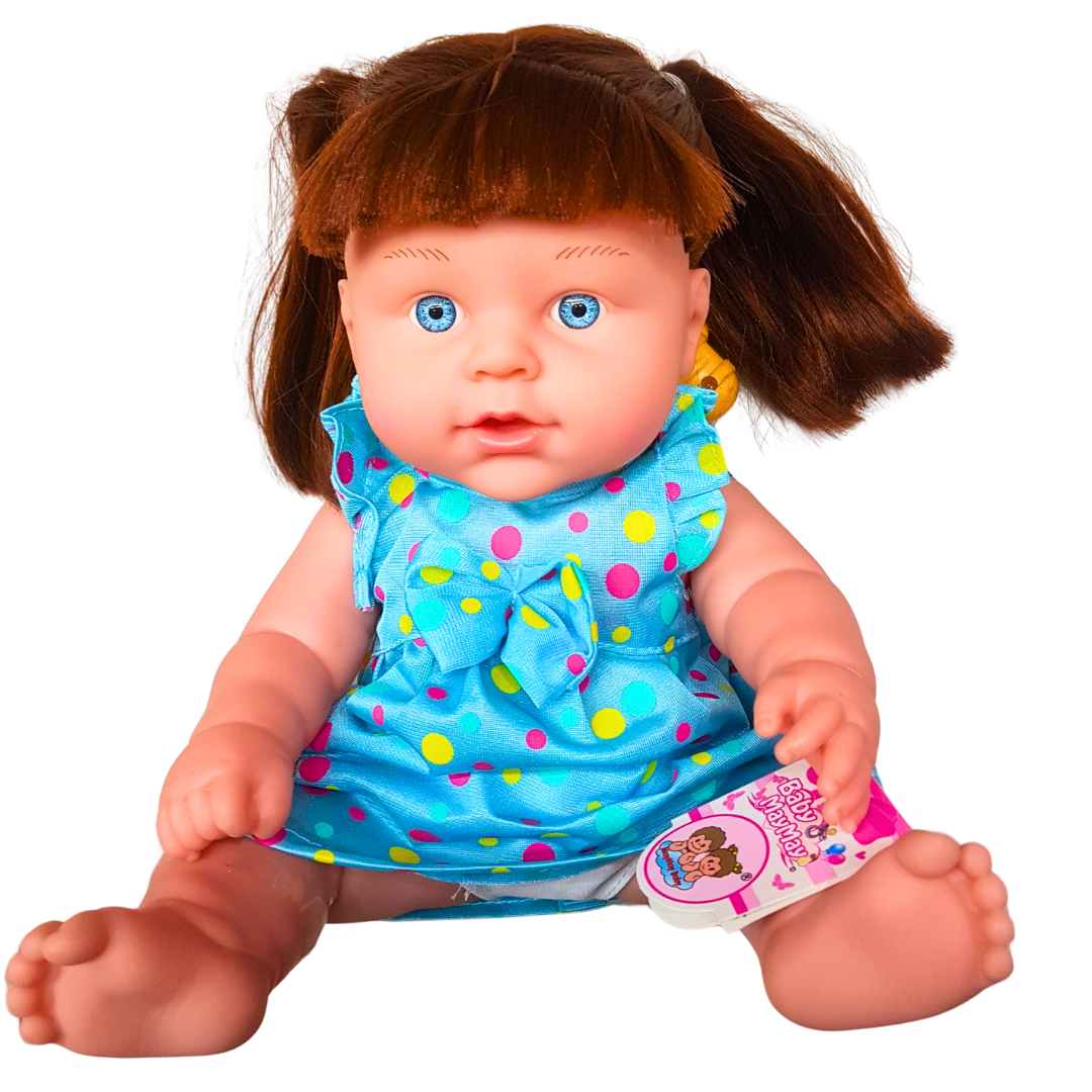 New Arrival Baba Mama Musical Baby Doll - Ideal Gift for Girls Who Love Babies - Beautiful Dress & Eyes, Interactive Toy for Kids