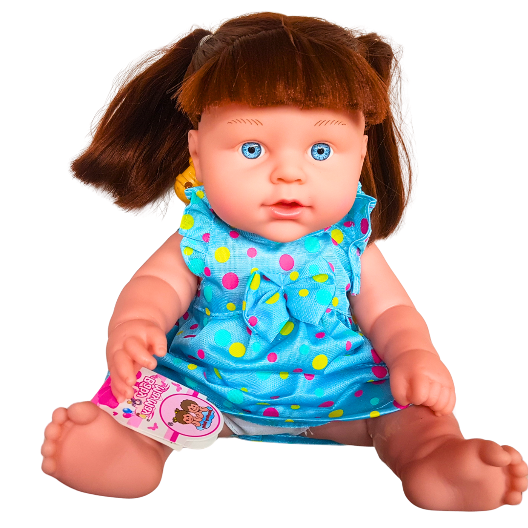 New Arrival Baba Mama Musical Baby Doll - Ideal Gift for Girls Who Love Babies - Beautiful Dress & Eyes, Interactive Toy for Kids