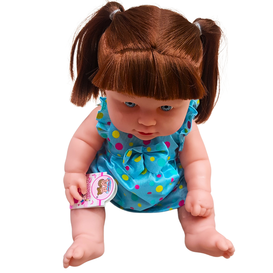 New Arrival Baba Mama Musical Baby Doll - Ideal Gift for Girls Who Love Babies - Beautiful Dress & Eyes, Interactive Toy for Kids