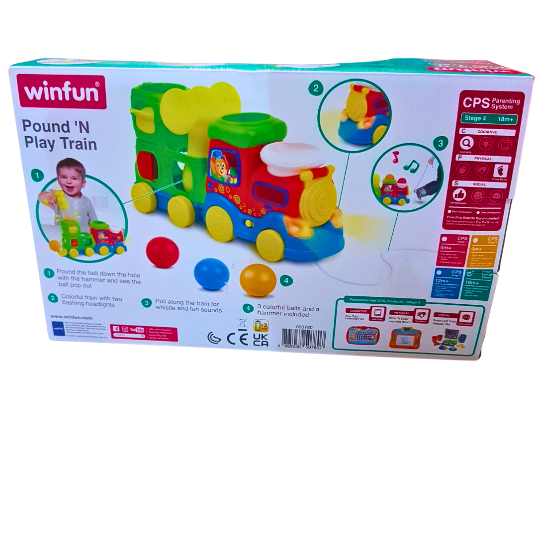 Wintun Fairy Train - Interactive Pound 'N Arrival Toy (NEW)