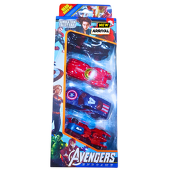 Avengers Endgame 4-Car Hero Alloy Set – Superhero Racing Adventure