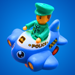 Vibrant Pull-Back Toy Airplanes with Pilot Figures – Available in 4 Colors