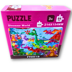 Dinosaur World Puzzle – 64-Piece Jigsaw for Kids (Ages 3+) 🦖🧩