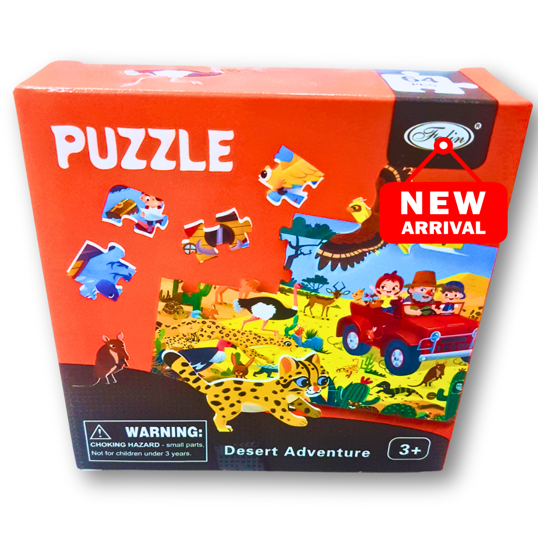 Desert Adventure Puzzle – 64-Piece Jigsaw for Kids (Ages 3+) 🏜️🧩