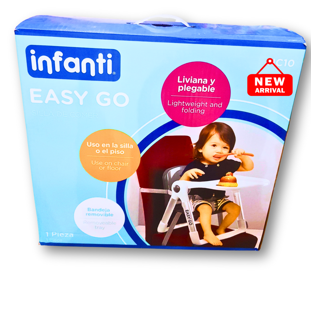 🍼 Infanti Easy Go Baby Feeding Chair – Lightweight, Foldable & Portable High Chair with Removable Tray