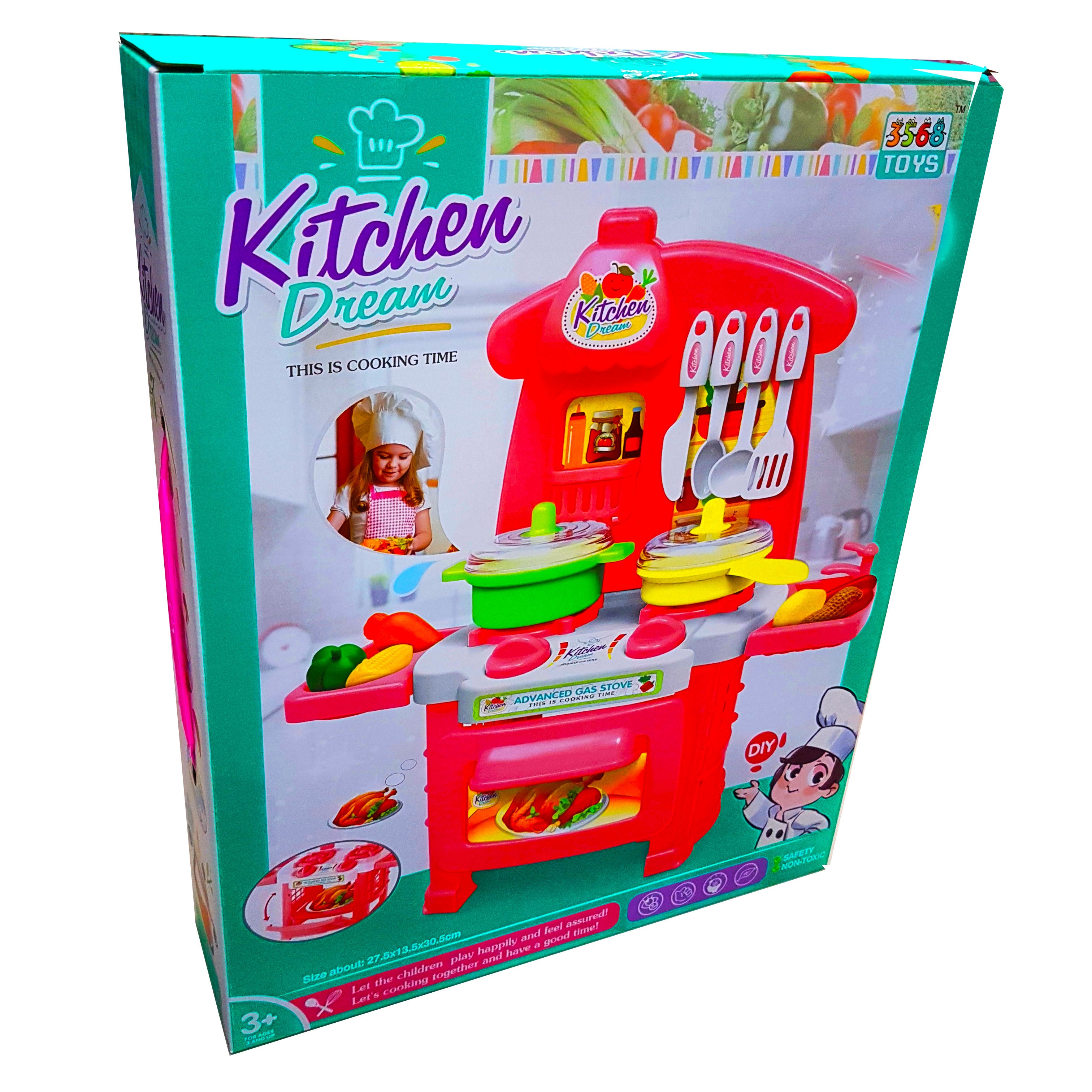 Kitchen Dream Playset: The Ultimate Cooking Adventure for Girls, Ages 3 and Up, Safe, Non-Toxic, Perfect Gift Idea