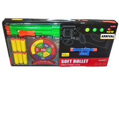 Soft Bullet Ping Pong Gun Set – Target Shooting Game for Kids (Ages 3+)