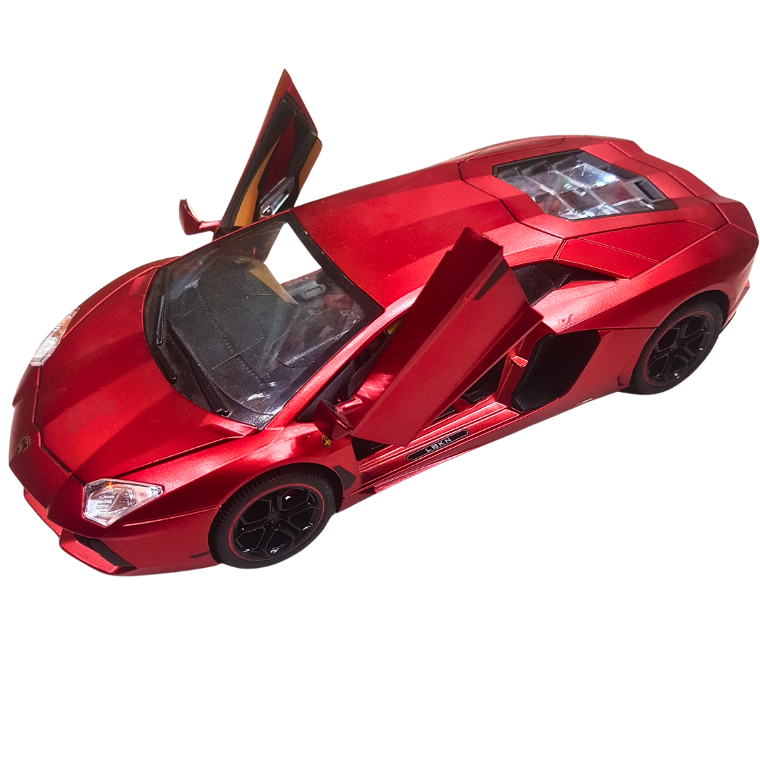 1:16 Red Lamborghini Die-Cast Model Car – Luxury Sports Car Toy with Opening Doors