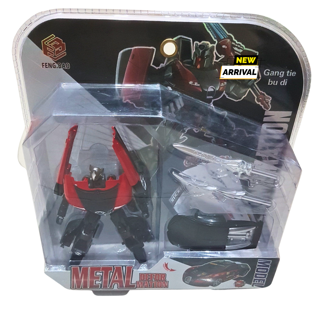 Metal Deformation Transforming Car – 2-in-1 Robot Action Figure | Die-Cast Model | No Battery Required