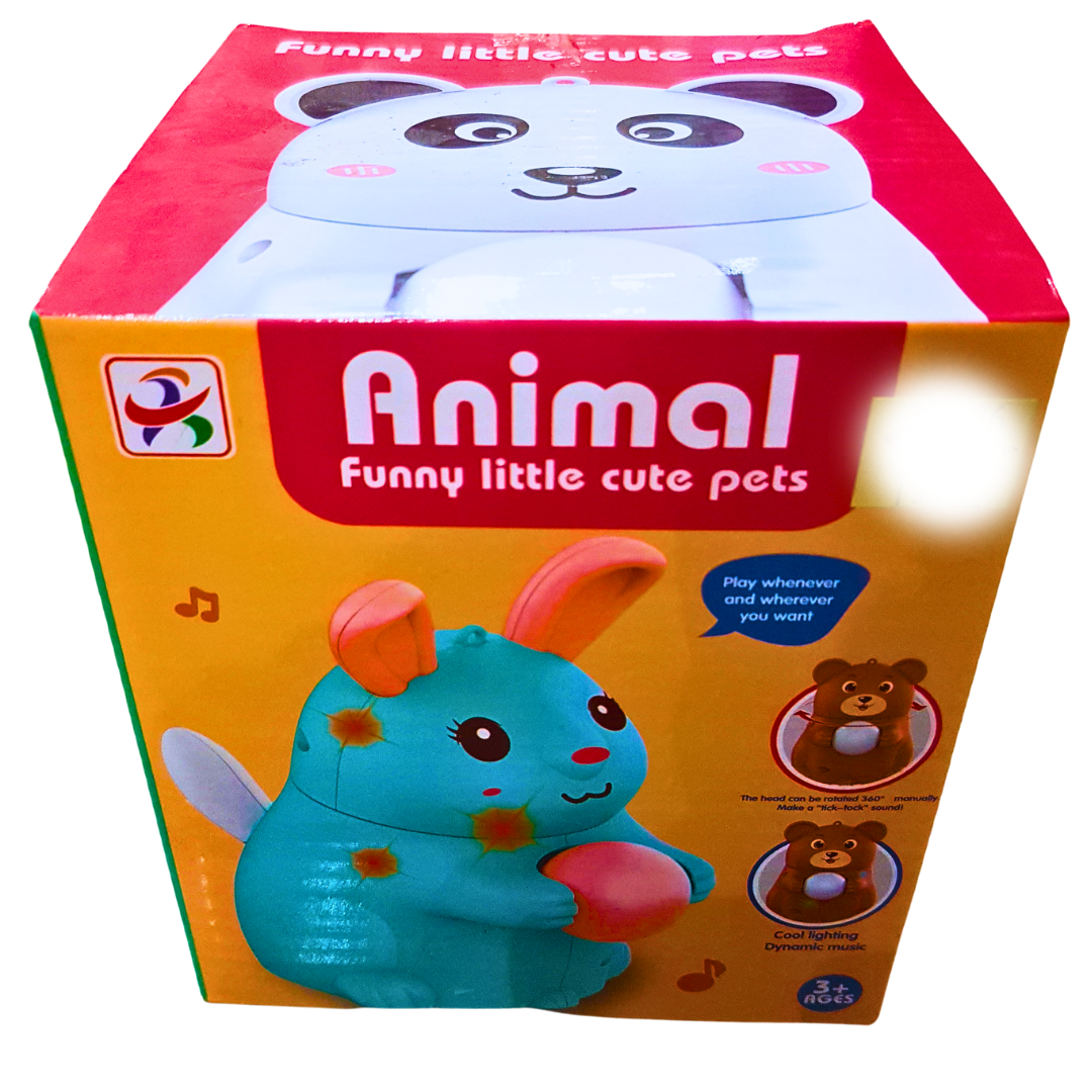 Animal Funny Little Cute Pets Interactive Toy – Light & Sound Features for Kids 3+