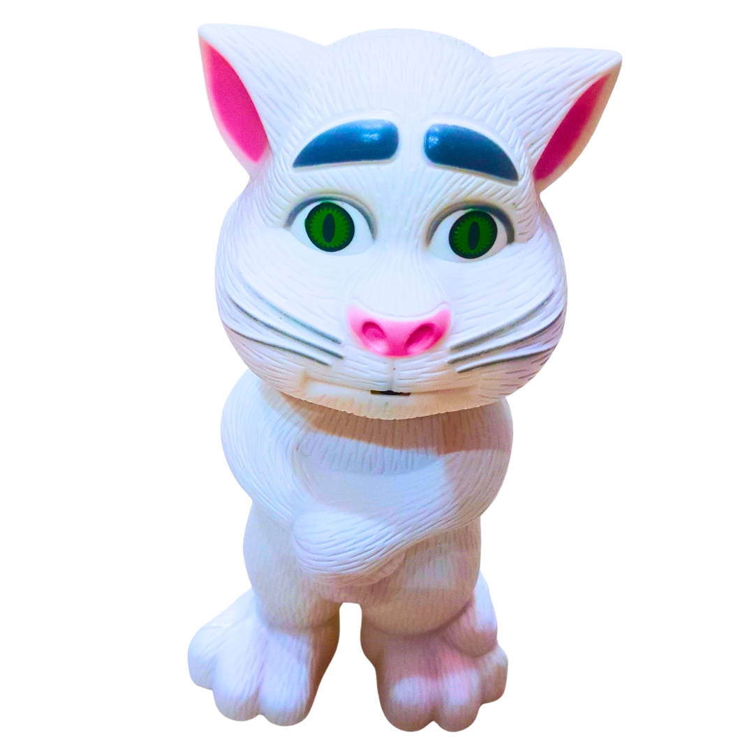 Intelligent Interactive Cat Toy with Recording, Music, and Touch Response for Kids 3+