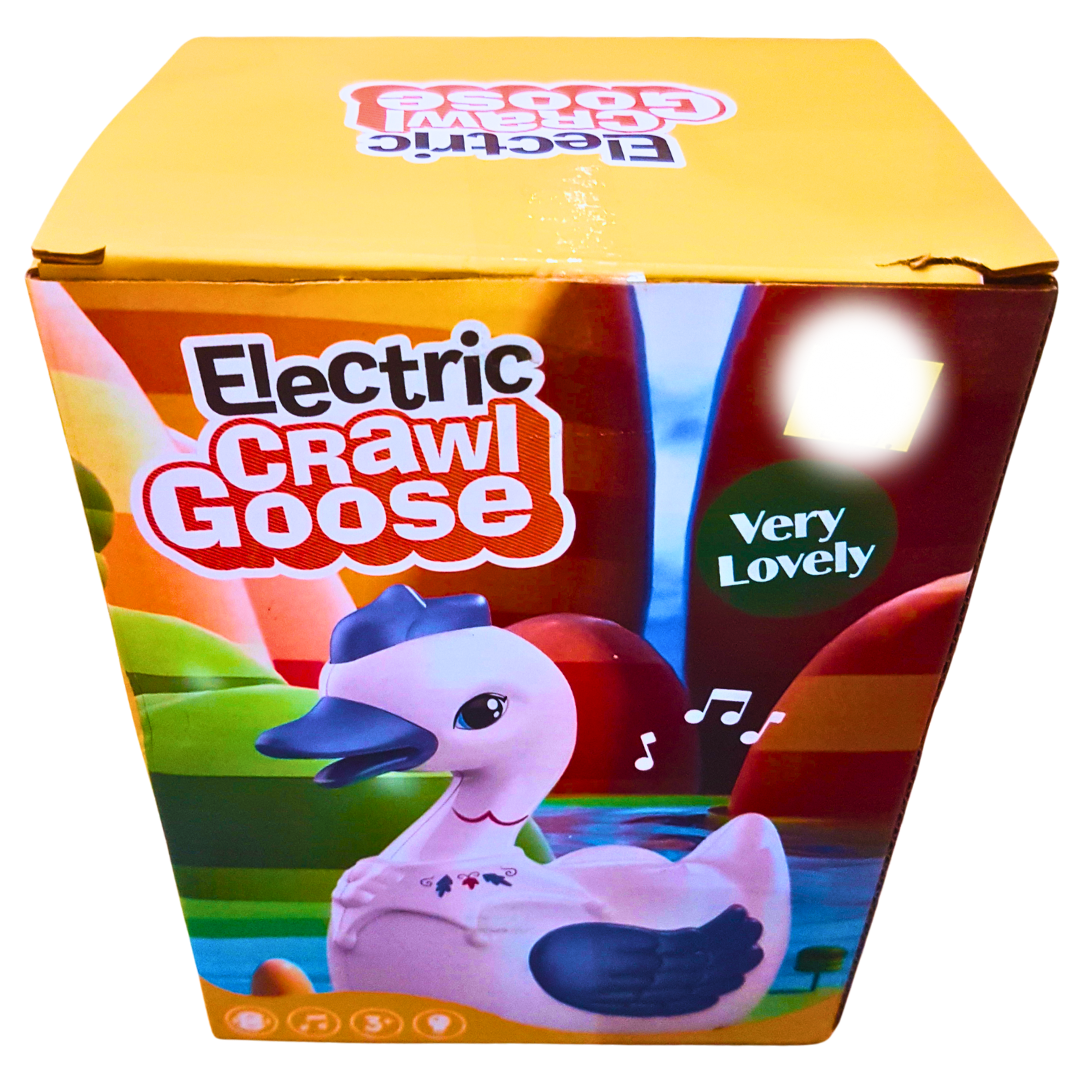 Electric Crawl Goose with Music and Lights – Interactive Crawling Toy for Kids 3+