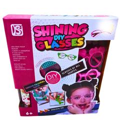 DIY Shining Glasses Decoration Kit for Kids – Customizable Fashion Glasses Set with Stickers & Gems | Ages 6+