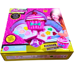 Fashion Cupcake Makeup Set for Kids – Fun Cosmetic Kit with Colorful Eyeshadows & Lip Gloss | Ages 5+