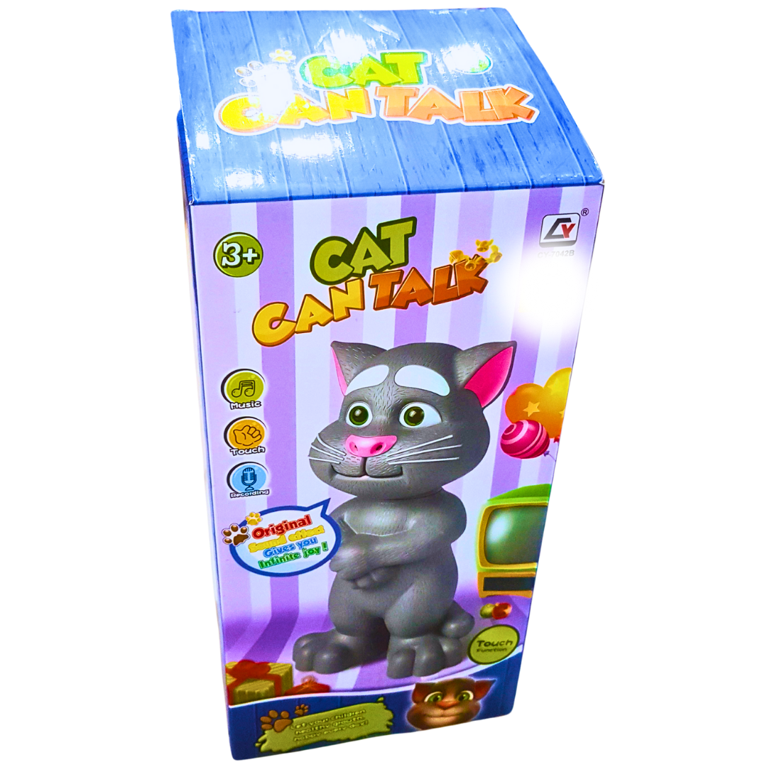 Talking Cat Interactive Toy with Touch and Sound Features – Fun Learning Companion for Kids (3+ Years)