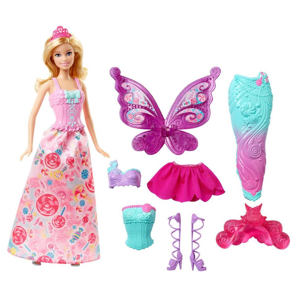 Barbie Dreamtopia Doll with Transforming Outfits – Inspire Imaginative Play