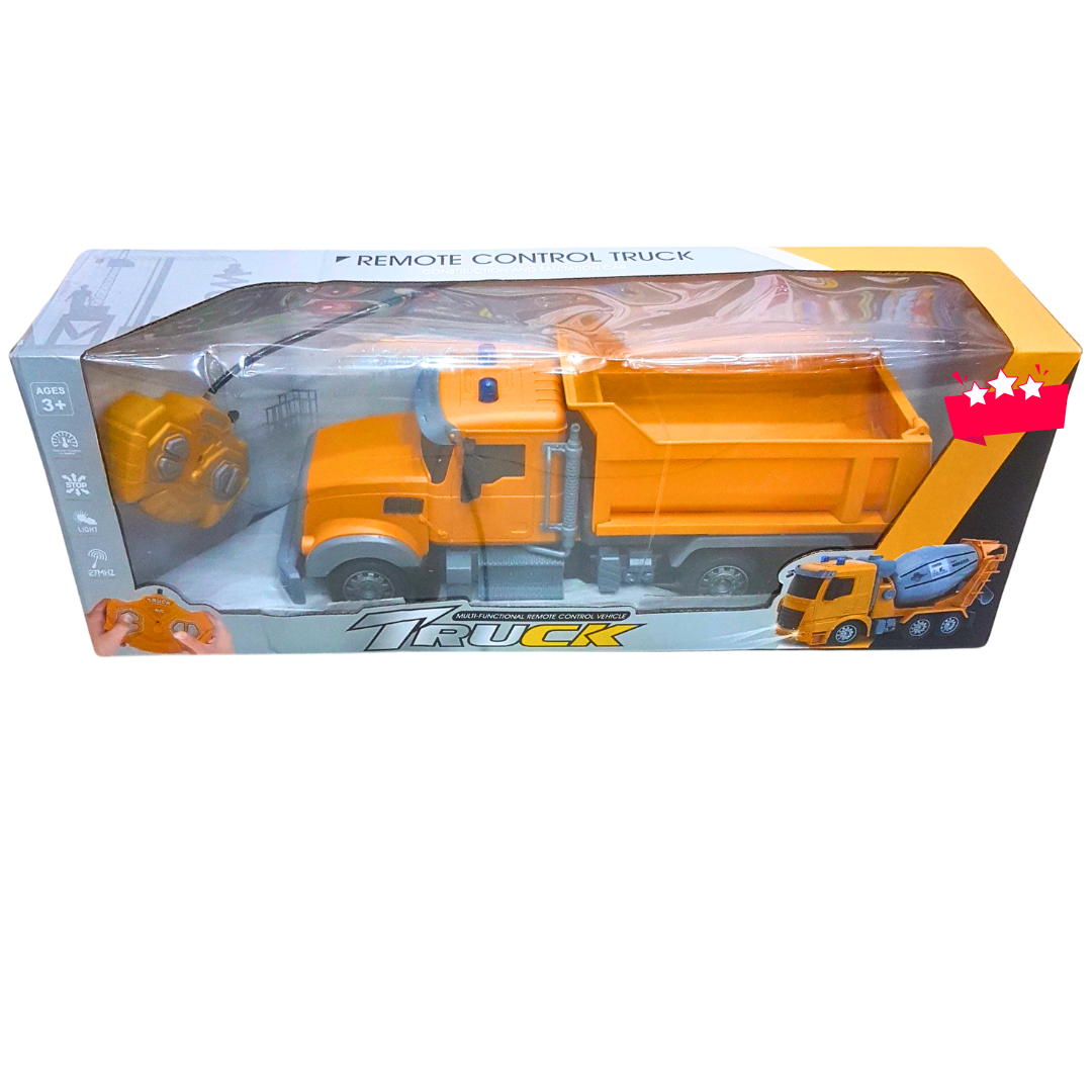 Remote Control Dump Truck – 1:16 Construction Vehicle Toy | Multi-Functional RC Truck for Kids