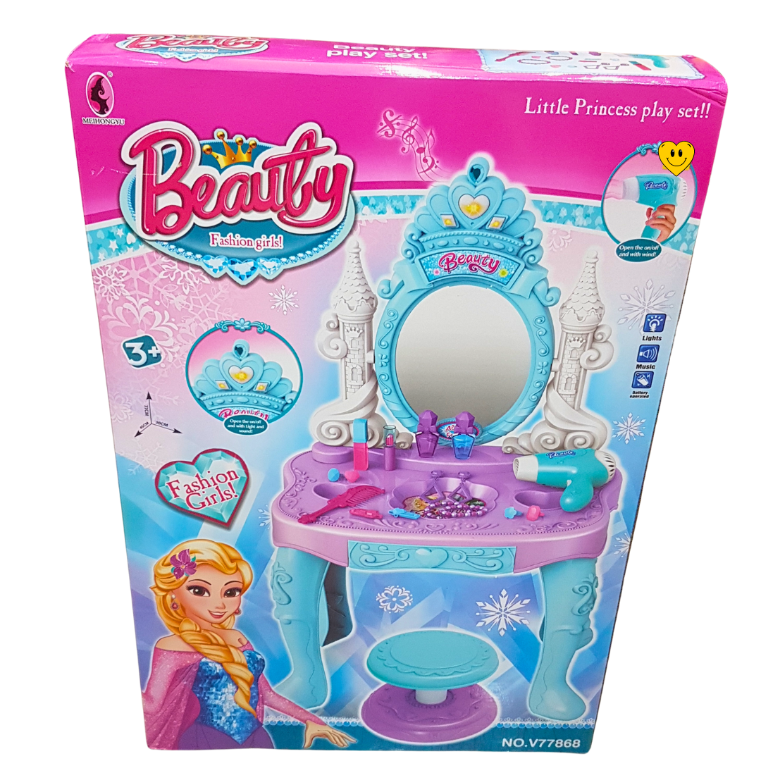 Frosty Fantasy Ice Princess Vanity Set - A Dreamy Dress-Up Adventure for Kids