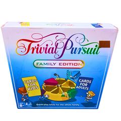 Trivial Pursuit Family Edition Board Game – Fun Trivia Game for Kids & Adults | 2400 Questions | Ages 8+