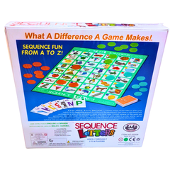 Sequence Letters Board Game for Kids – Fun Alphabet Learning Game | Ages 4-7 | 2-4 Players