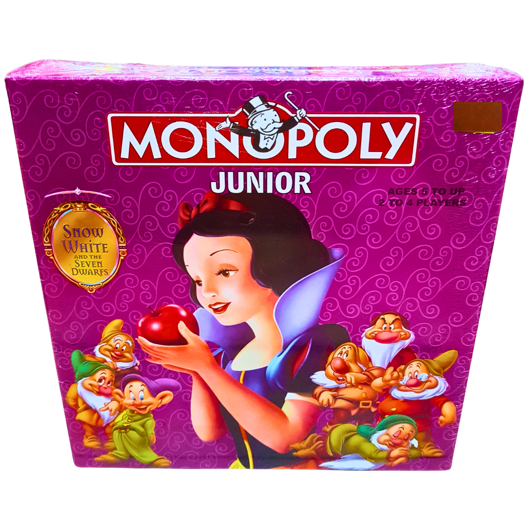 Monopoly Junior Snow White Edition Board Game – Classic Monopoly Fun with Disney’s Snow White Theme | Ages 5+