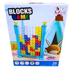 Colorful Block Stacking Game for Kids – Strategy &amp; Logic Puzzle with Connect 4 Style Gameplay | Ages 7+ | 2-10 Players